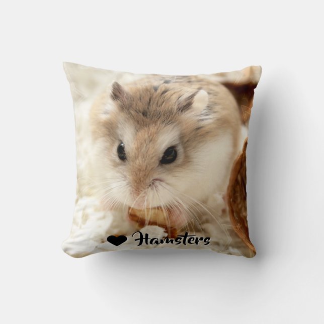 Cojín Decorativo Hammyville - Cute Hamster (Anverso)