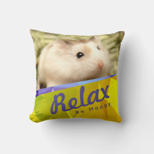 Cojín Decorativo Hammyville - Diseño Geo de Cute Hamster