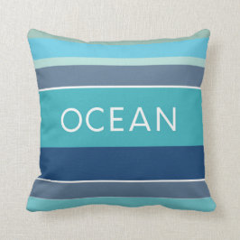 Cojín Decorativo Hamptons Beach House Ocean Blue Strike