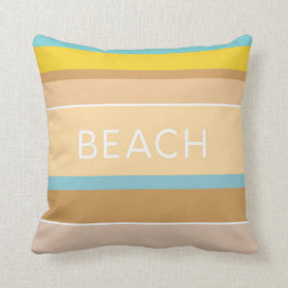 Cojín Decorativo Hamptons Beach House Sand Sea and Sun Strike