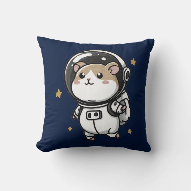 Cojín Decorativo Hámster Astronauta (Anverso)