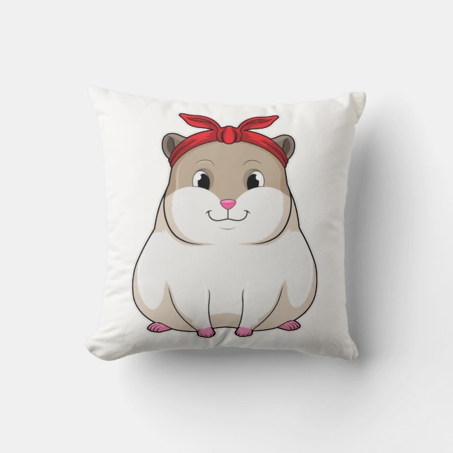 Cojín Decorativo Hamster con Bandana (Anverso)
