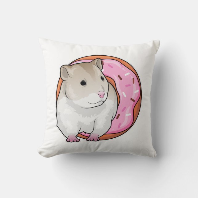 Cojín Decorativo Hamster Donut (Anverso)