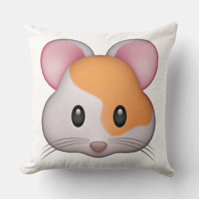 Cojín Decorativo Hamster - Emoji (Anverso)