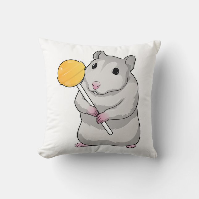 Cojín Decorativo Hamster Lollipop (Anverso)