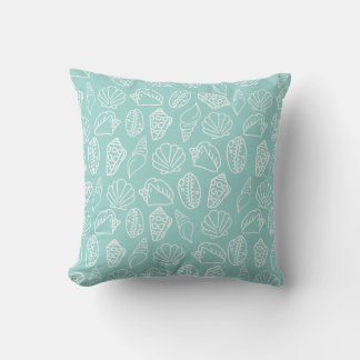 Cojín Decorativo Hand-drawn Seashell Throw Pillow