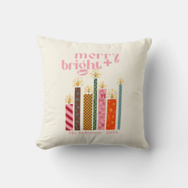 Cojín Decorativo Hand-Illustrated Merry + Bright Christmas
