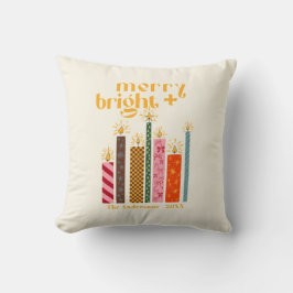 Cojín Decorativo Hand-Illustrated Merry + Bright Christmas