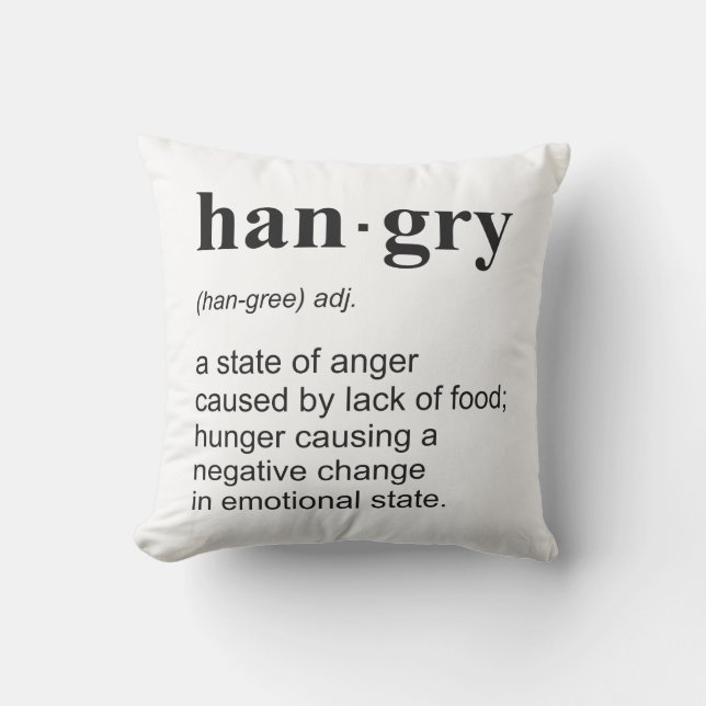 Cojín Decorativo Hangry (Anverso)