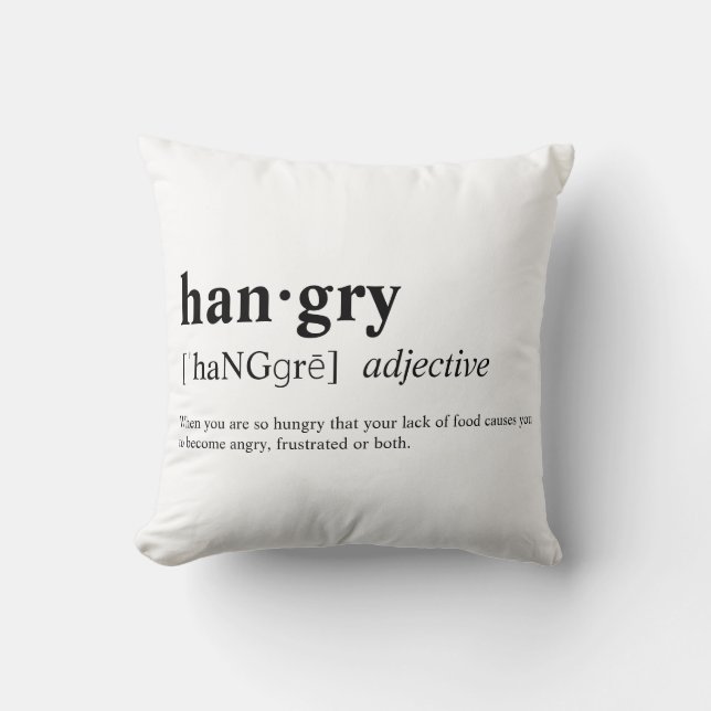Cojín Decorativo Hangry (Anverso)