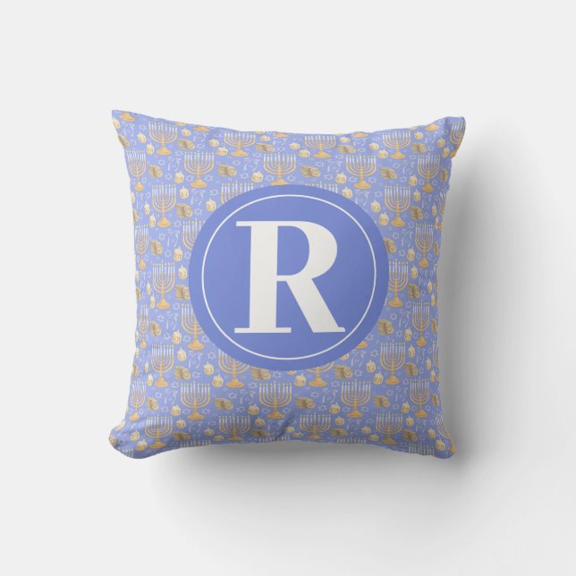 Cojín Decorativo Hanukkah personalizado (Anverso)