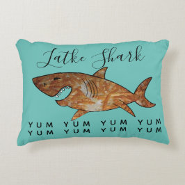 Cojín Decorativo Hanukkah Pillow Latke Shark