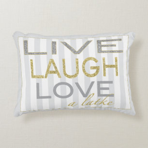 Cojín Decorativo Hanukkah Pillow "Lía en vivo amor a un lata"