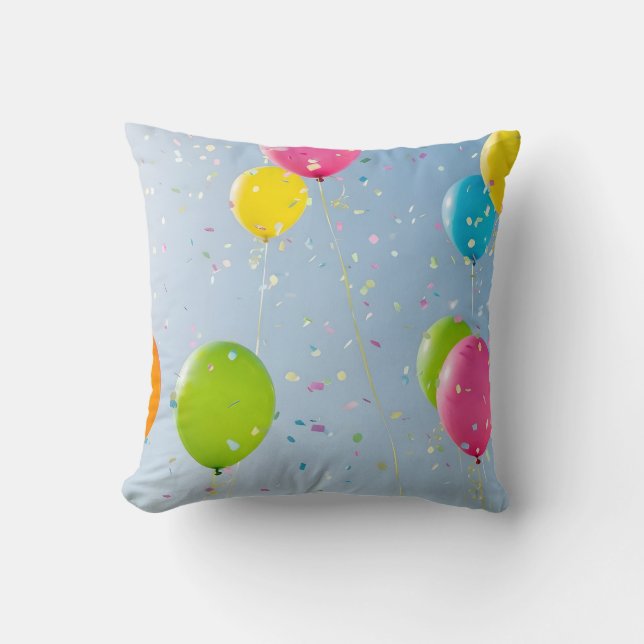 Cojín Decorativo Happy Birthday celebration decoration (Anverso)