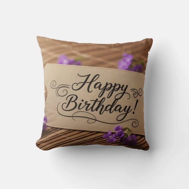 Cojín Decorativo Happy Birthday decoration (Anverso)