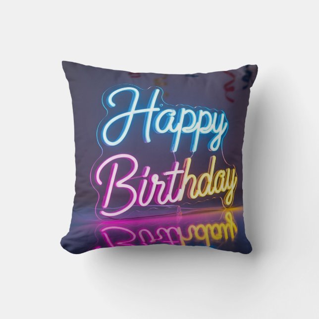 Cojín Decorativo Happy Birthday decoration (Anverso)