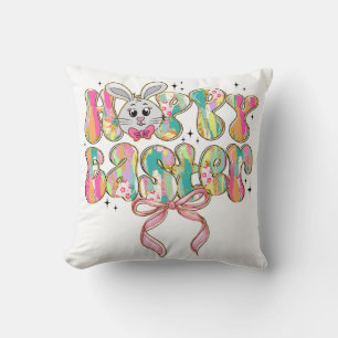Cojín Decorativo Happy Easter Bunny Coquette Bow