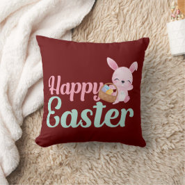 Cojín Decorativo HAPPY EASTER divertido conejito de Pascua