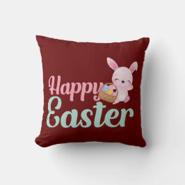 Cojín Decorativo HAPPY EASTER divertido conejito de Pascua