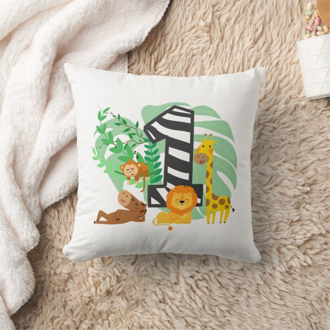 Cojín Decorativo Happy First Birthday Baby! (Manta)