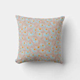 Cojín Decorativo Happy Flowers Throw Pillow