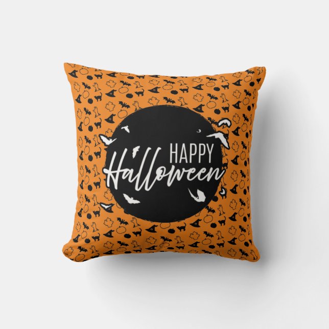 Cojín Decorativo Happy Halloween (Anverso)