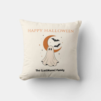 Cojín Decorativo Happy Halloween / Noche de Brujas Minimalista