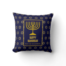 HAPPY HANUKKAH Star David AZUL Personalizado
