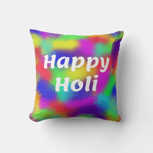 Cojín Decorativo Happy Holi (Anverso)