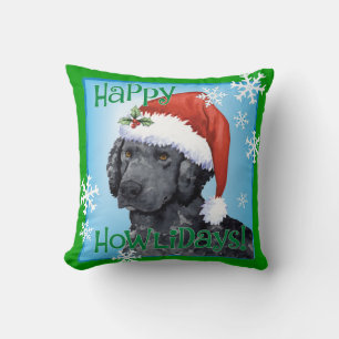 Cojín Decorativo Happy Howliday Curly Coated Retriever