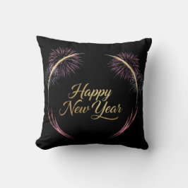 Cojín Decorativo Happy New Year Fireworks Design