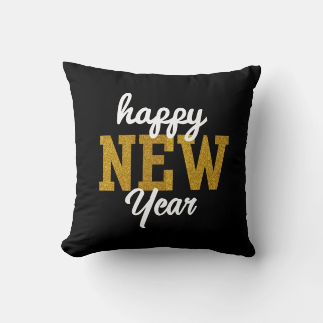 Cojín Decorativo Happy New YearT-Shirt (Anverso)