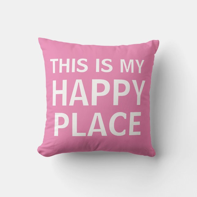 Cojín Decorativo Happy Place Cushion (Anverso)