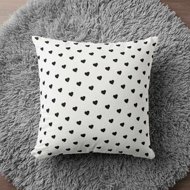 Cojín Decorativo Happy Valentine’s Day Black Heart Design  (Subido por el creador)