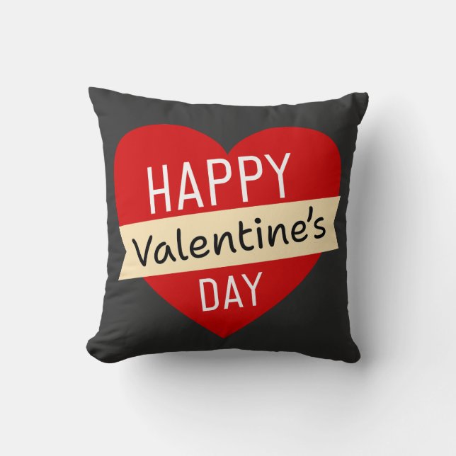 Cojín Decorativo Happy Valentine’s Day – Cute Valentine Love (Anverso)