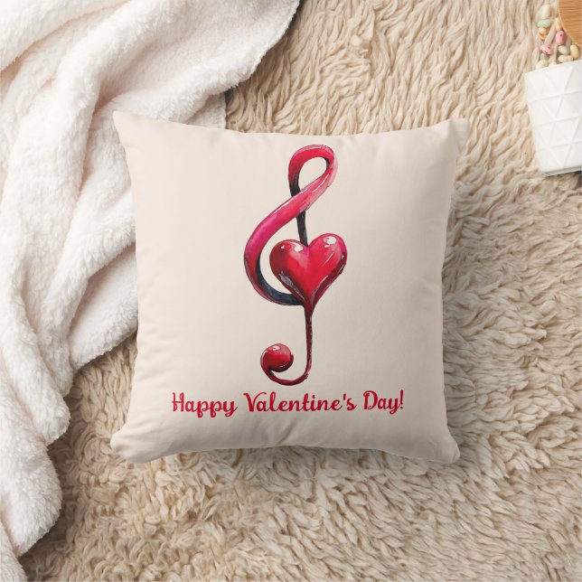 Cojín Decorativo Happy Valentine’s Day Music of Love (Manta)