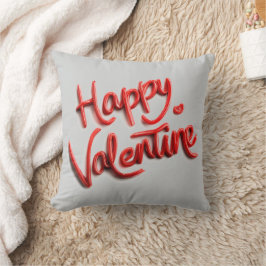 Cojín Decorativo Happy Valentine Sweet Romantic Throw Pillow