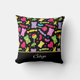 Cojín Decorativo Harajuku Aesthetic Kawaii Candy Pattern