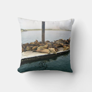 Cojín Decorativo Harbour Seals, Morro Bay, California