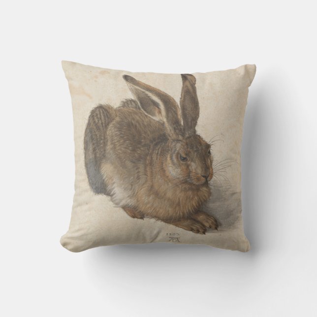 Cojín Decorativo Hare (de Albrecht Dürer) (Anverso)