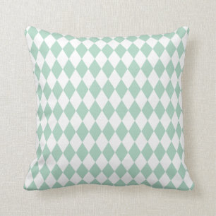 Cojín Decorativo Harlequin Seafoam y blanco