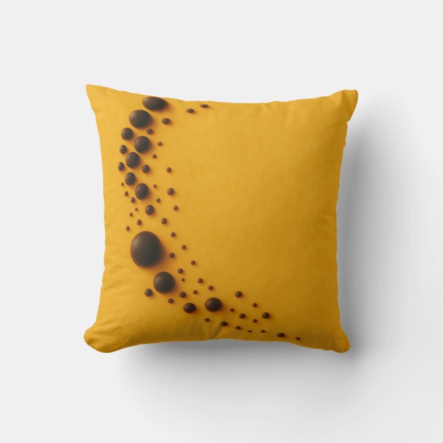 Cojín Decorativo Harmonie Dynamique chocolat (Anverso)