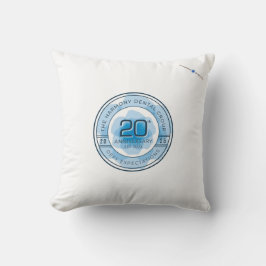Cojín Decorativo Harmony Dental 20th Anniversary Throw Pillow