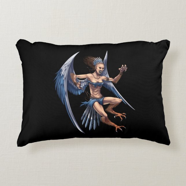 Cojín Decorativo Harpy de mitología griega (Anverso)