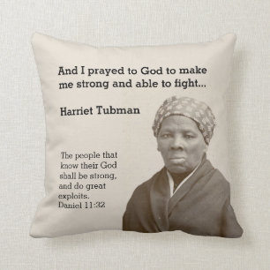 Cojín Decorativo HARRIET TUBMAN Cita Personalizado Scripting