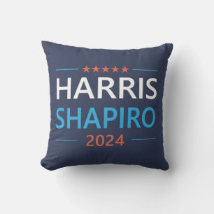 Cojín Decorativo Harris Shapiro 2024 Kamala Harris Demócrata