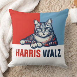 Cojín Decorativo Harris Walz 2024 Obviamente