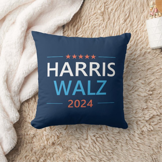 Cojín Decorativo Harris Walz 2024 para presidente (Manta)