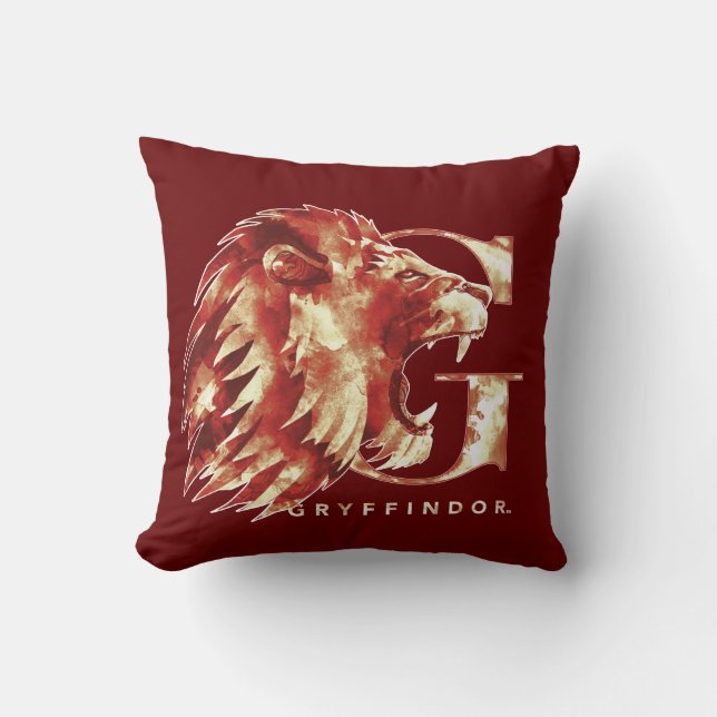 Cojín Decorativo Harry Potter | GRYFFINDOR™ León Acuarela (Anverso)