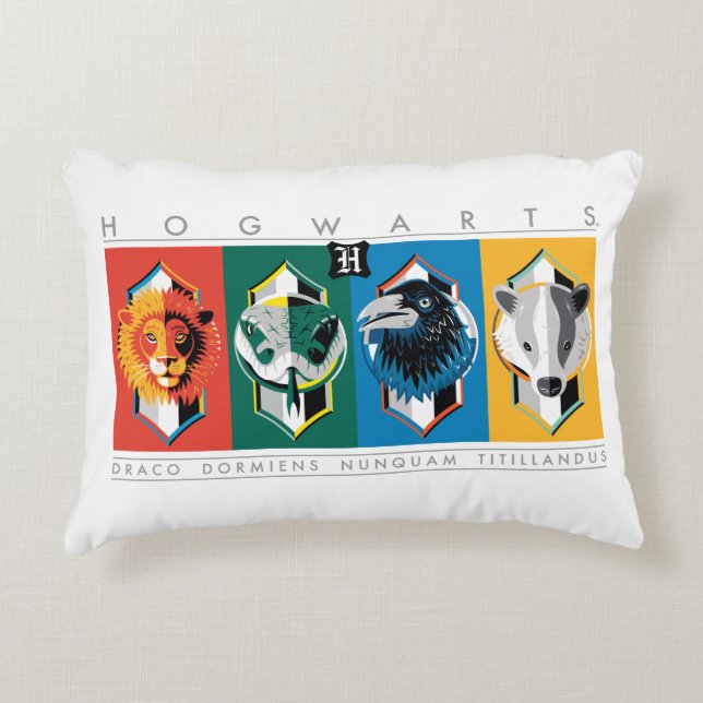 Cojín Decorativo Harry Potter | HOGWARTS™ House Sigils (Anverso)